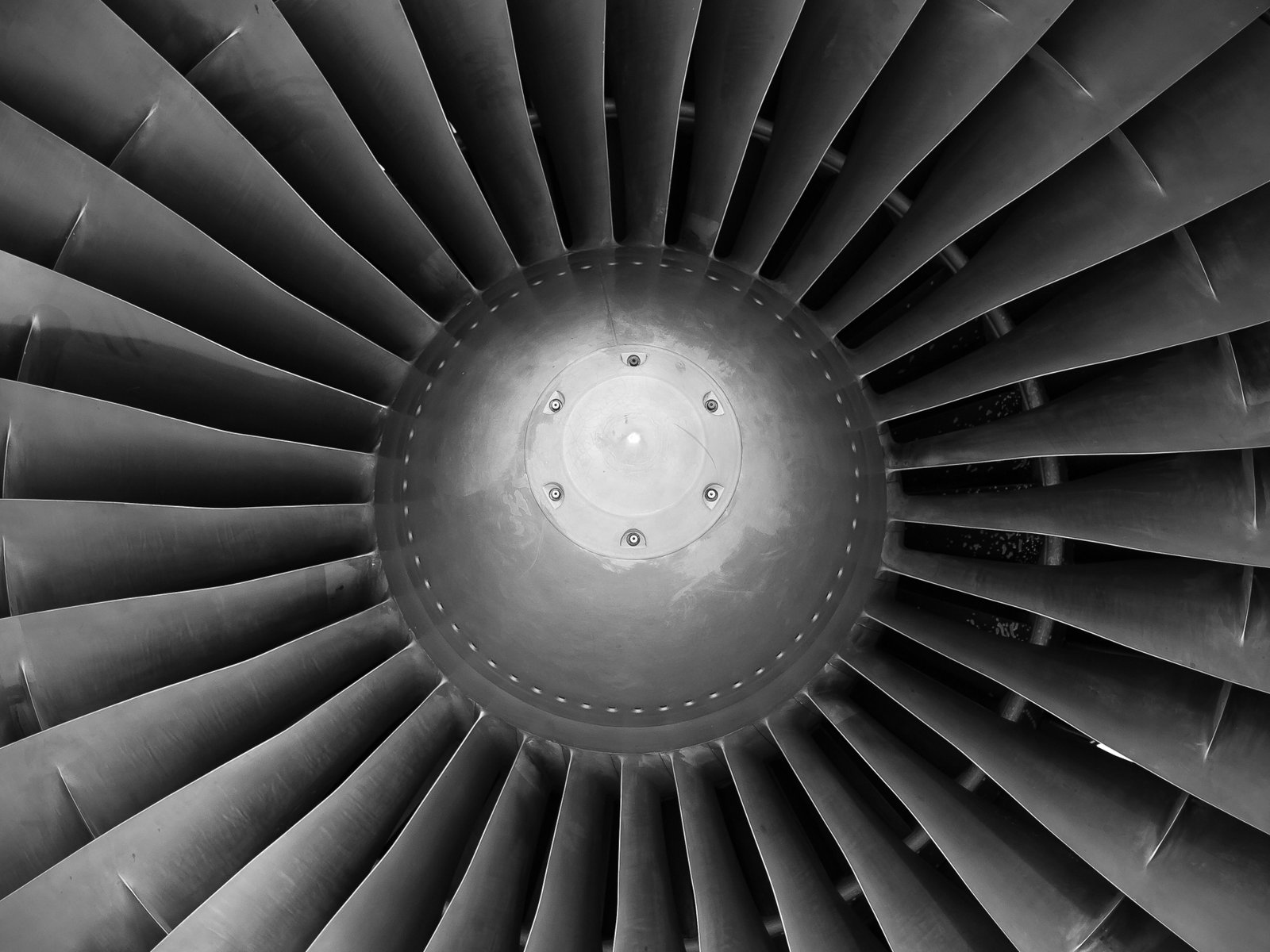 Jet engine turbine detail